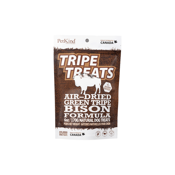 PetKind Grain-Free Green Bison Tripe Formula Dog & Cat Treats - 6oz