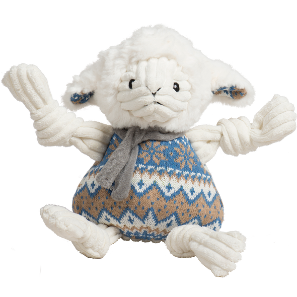 15% OFF Toy Sale - HuggleHounds Holiday 2025 Leo Lamb Knottie®, Large