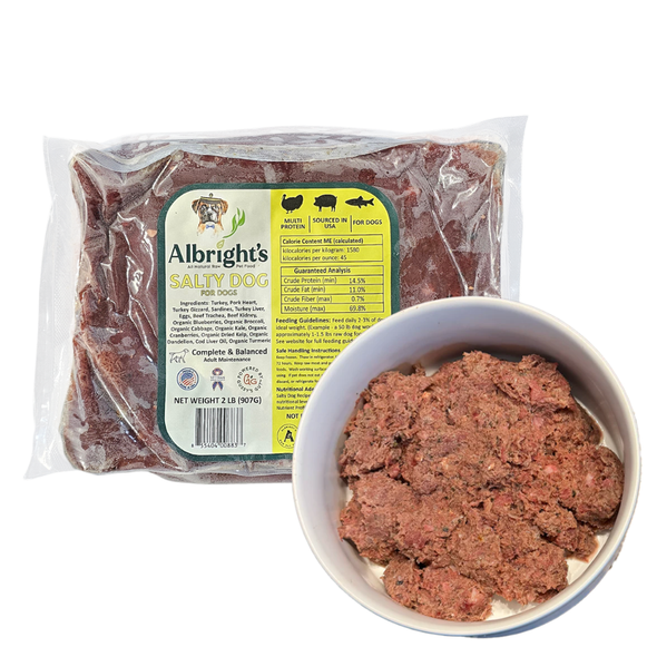 Albright's Salty Dog Senior Raw Dog Food 2lb