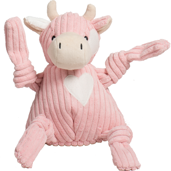 HuggleHounds Valentine's Day 2026 Strawberry Cow Knottie, Small
