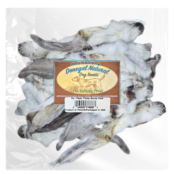Donegal Natural Pet Treats Rabbit Ear w/ Fur - 10ct