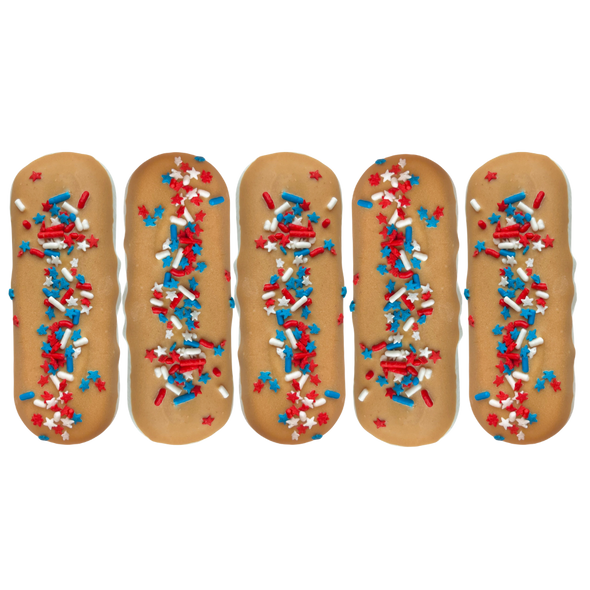 K9 Granola Long Johns Patriotic PB w/ Sprinkle 5ct