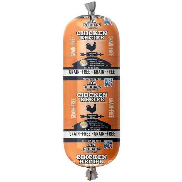 Redbarn Grain Free Food Roll - Chicken 3 lb