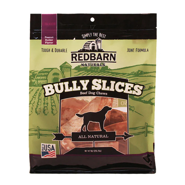 Redbarn Natural Bully Slices - Peanut Butter 9 oz