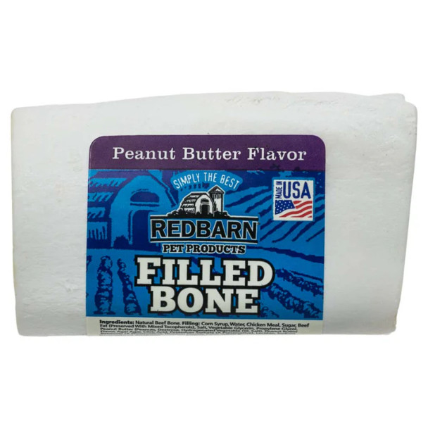 Redbarn Small Filled Bone - Peanut Butter