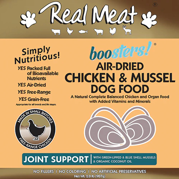 The Real Meat Company Chicken Dog Food with Mussels 2lb