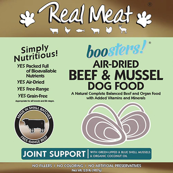 The Real Meat Company Beef Dog Food with Mussels 2lb