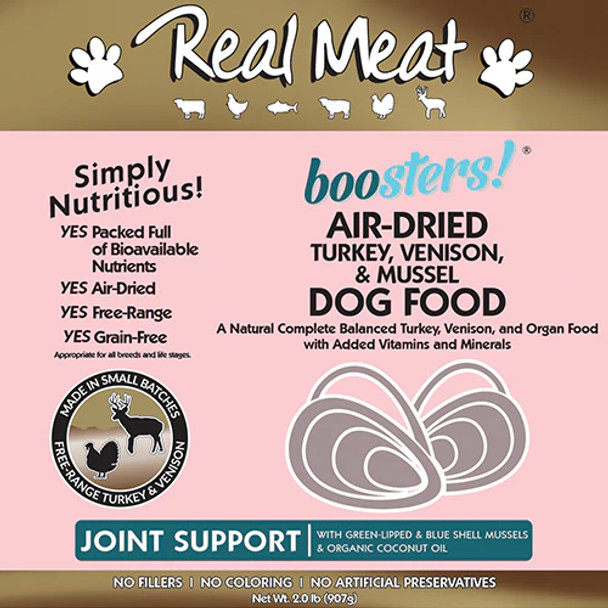 The Real Meat Company Turkey Venison Dog Food with Mussels 2lb