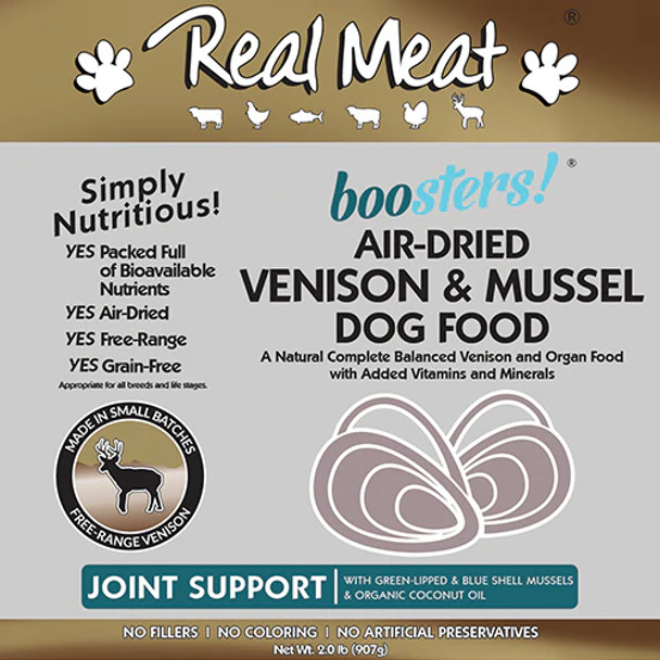 The Real Meat Company Venison Dog Food with Mussels 2lb