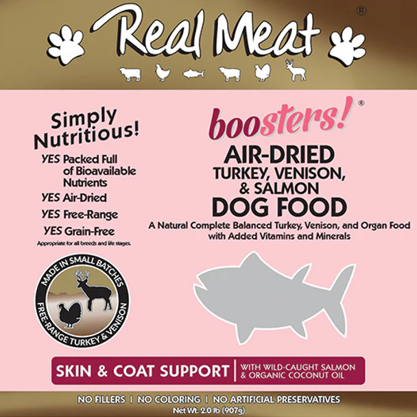 The Real Meat Company Turkey Venison Dog Food with Salmon 2lb