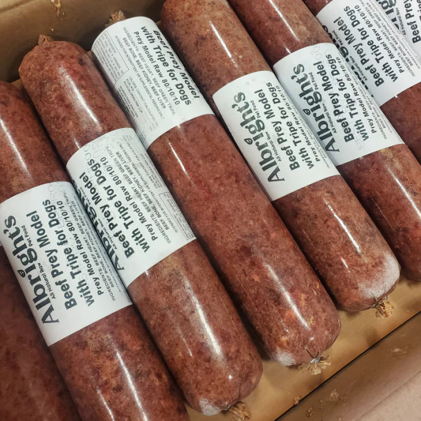 Albright's PMR (80/10/10) Beef Raw Dog Food, 2lb Chub