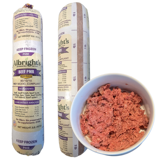 Albright's PMR Beef Raw Dog Food 2lb