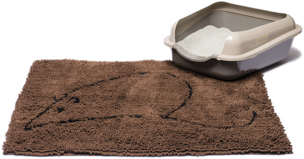 Dog Gone Smart Cat Litter Mat Brown