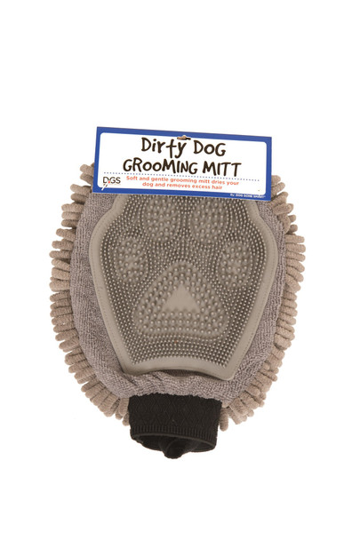 Dog Gone Smart Dirty Dog Grooming Mitt Brown
