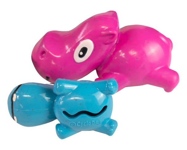Cycle Dog Ecolast 3-Play Hippo Mini-Blue-Small