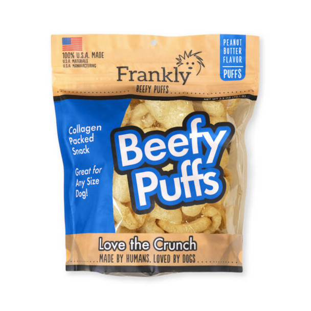 Frankly USA Beefy Puffs, Peanut Butter 5oz