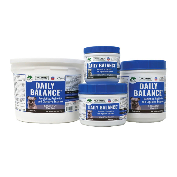 Dogzymes Daily Balance Digestive Enhancer - Whey Base (Blue Lid) - 2lb