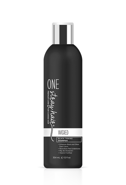 One Stray Hair Wicked Black Toning Shampoo For Dogs, 12oz