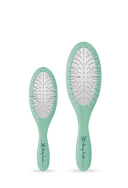 One Stray Hair Sea Glass Oval Metal Pin Brush For Dogs 27mm, Small