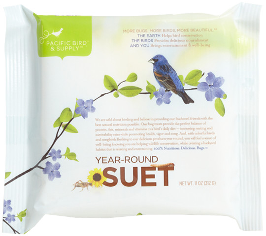 Pacific Bird Suet Cake - Year Round 11oz