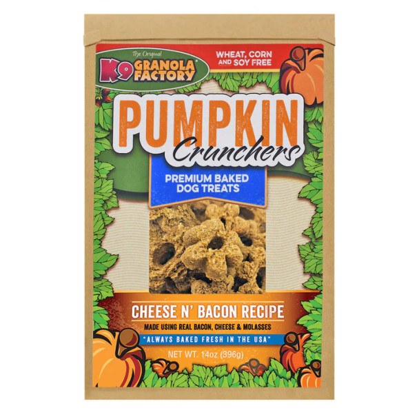 K9 Granola Pumpkin Cruncher Cheese Bacon 14oz
