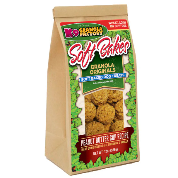 10% OFF PEANUT BUTTER LOVERS MONTH - K9 Granola Factory Soft Bakes - Peanut Butter Cup 12oz