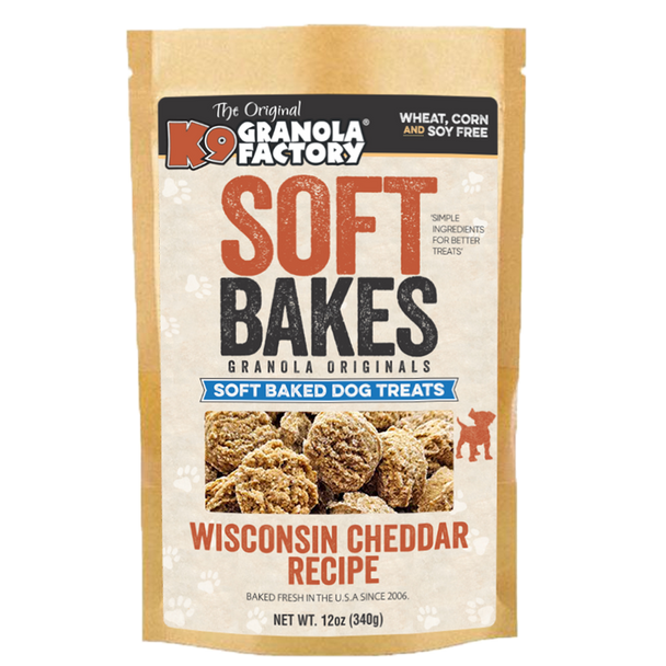 10% OFF- K9 Granola Factory Soft Bakes - Wisconsin Cheddar 12oz