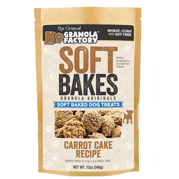 10% OFF- K9 Granola Factory Soft Bakes - Carrot Cake 12oz