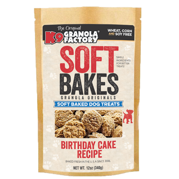 10% OFF- K9 Granola Factory Soft Bakes - Birthday Cake 12oz