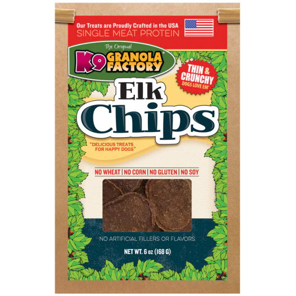 K9 Granola Factory Meat Chip - Elk 5oz