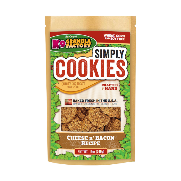 K9 Granola Factory Simply Cookies - Cheese and Bacon 12oz