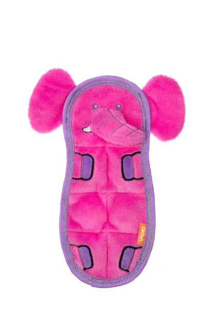 Growl Zoo Matz Elephant Pink Dog Toy