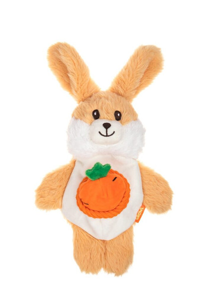 Growl Snackerz Bunny Brown Dog Toy