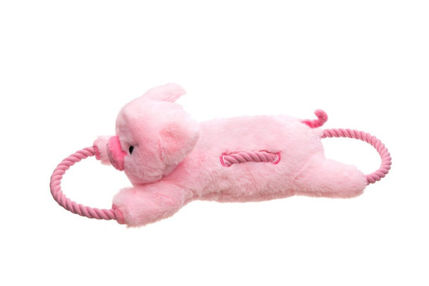 Growl Haystackerz Pig Pink Dog Toy