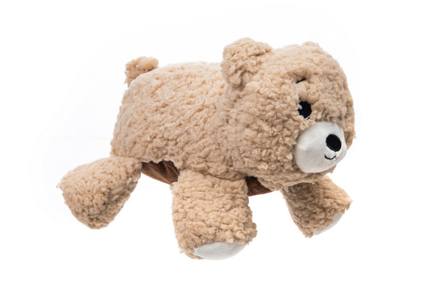 Growl Fuzzaroos Bear Brown Dog Toy