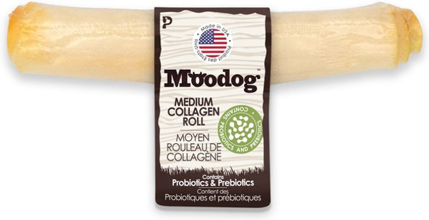 10% Sweet Summer Time Savings - Palz&Co Moodog Beef Corium Collagen roll 7" (Probiotics & pre-biotics)(Oat) - Medium