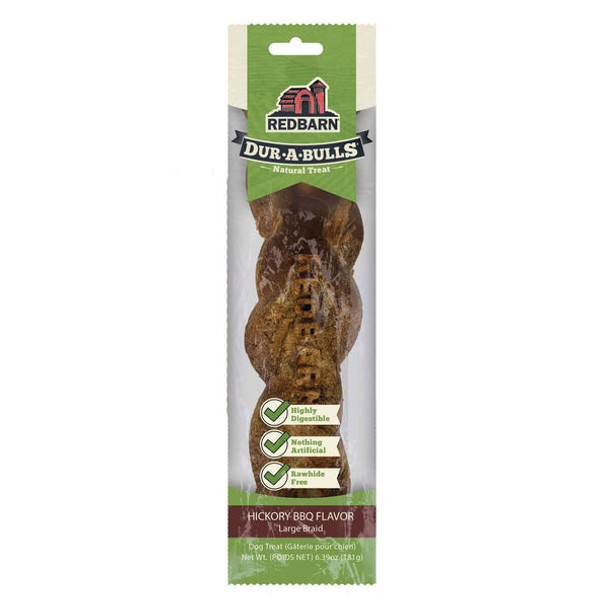 20% Sweet Summer Time Savings - Redbarn Dur-A-Bulls Hickory BBQ Braid - Large