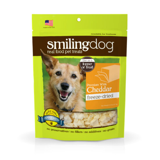 Smiling Dog Cheese Treats - Premium White Cheddar