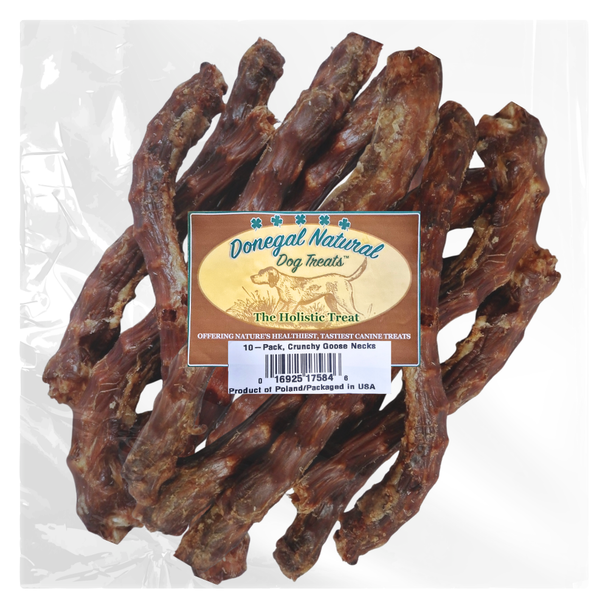 Donegal Natural Pet Treats Dehydrated Goose Necks, 10ct