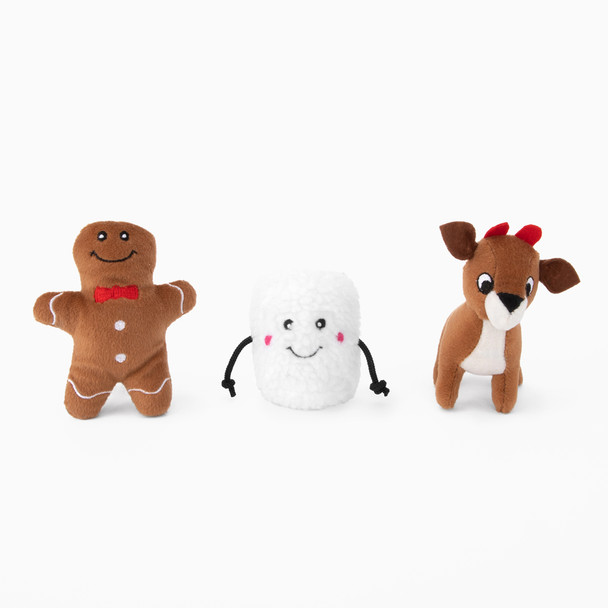 15% OFF Prebook - Zippy Paws Holiday 2026 Miniz - Santa's Friends (3-pack)