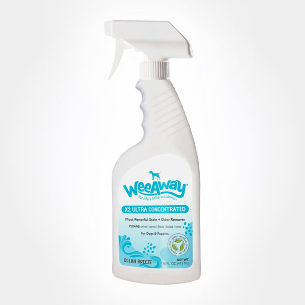 Wee Away X2 Ultra Concentrated Stain & Odor Eliminator for DOGS - Ocean Breeze 16oz