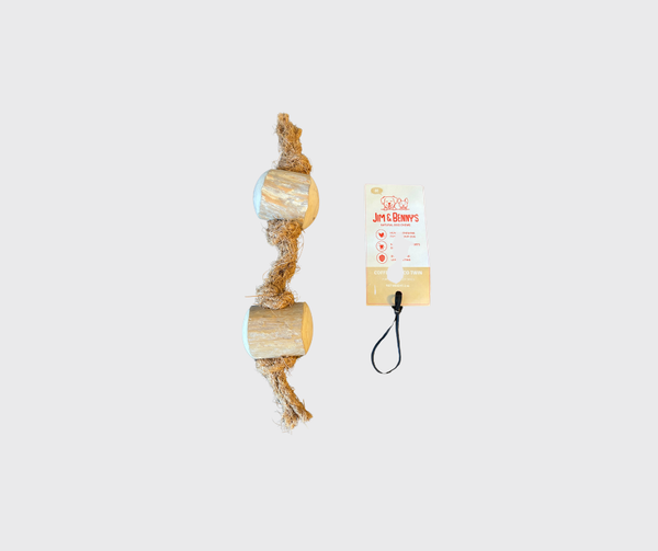 Jim & Benny's Coffee Wood & Coconut Rope Small