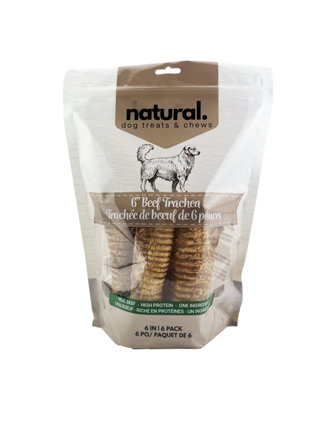 natural. Beef Trachea 6" 6pk