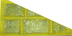 Form Liner - 24 x 48 x 4 Multi-Stone Landscape Full Slope (L)  SKU:  FL-MSL204