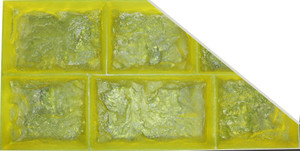 Form Liner - 24 x 48 x 4 Multi-Stone Landscape Half Slope (L)  SKU:  FL-MSL202