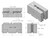 V-Interlock - 2' x 2' x 4' : 3/4 cu yd - Combination (Long Combo Pieces run to Edge)