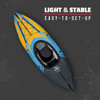 AQUAGLIDE NOYO 90 INFLATABLE KAYAK - 1 PERSON TOURING KAYAK WITH COVER