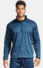 UNDER ARMOUR MEN'S UA ARMOUR FLEECE 1/2 ZIP LONG SLEEVE T-SHIRT - 1357145