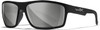 WILEY-X PEAK GREY SILVER SAFETY GLASSES BLACK FRAME