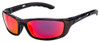 WILEY X P-17 SUNGLASSES P-17R BLACK CRYSTAL | CAPTIVATE POLARIZED RED MIRROR LENS
